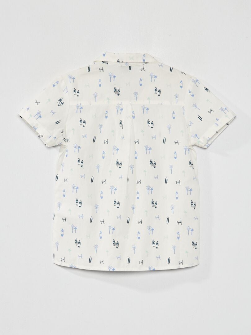 Camisa de manga corta - BLANCA