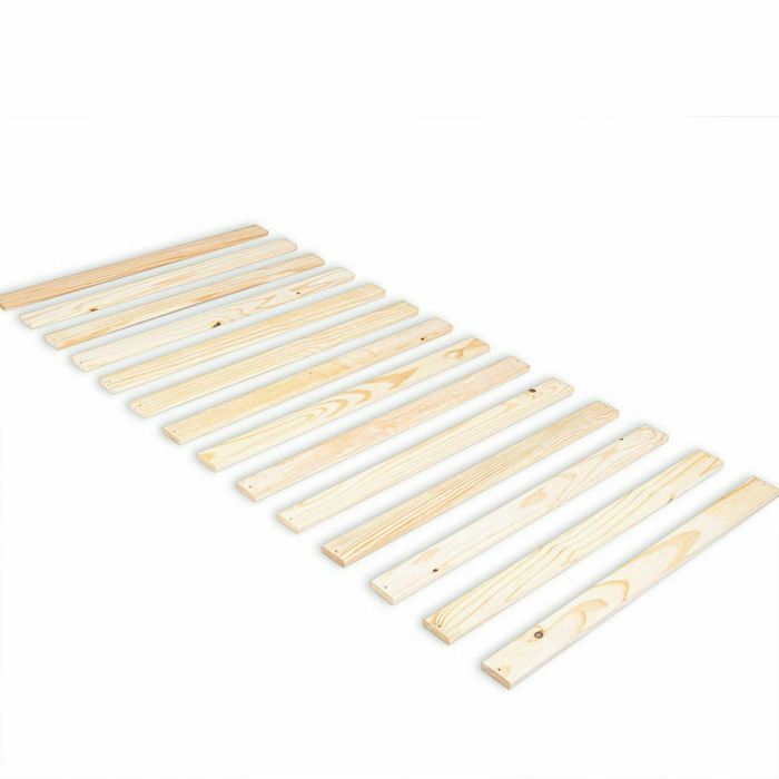 Base de cama Fagot Moro em madeira natural, 90x190 cm