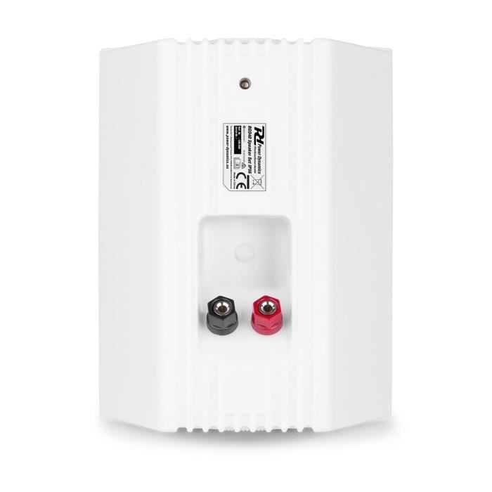 Alto-falantes POWER DYNAMICS BGO40 de 2 vias - 100 Watts - Preto - Grade e suporte de montagem em alumínio