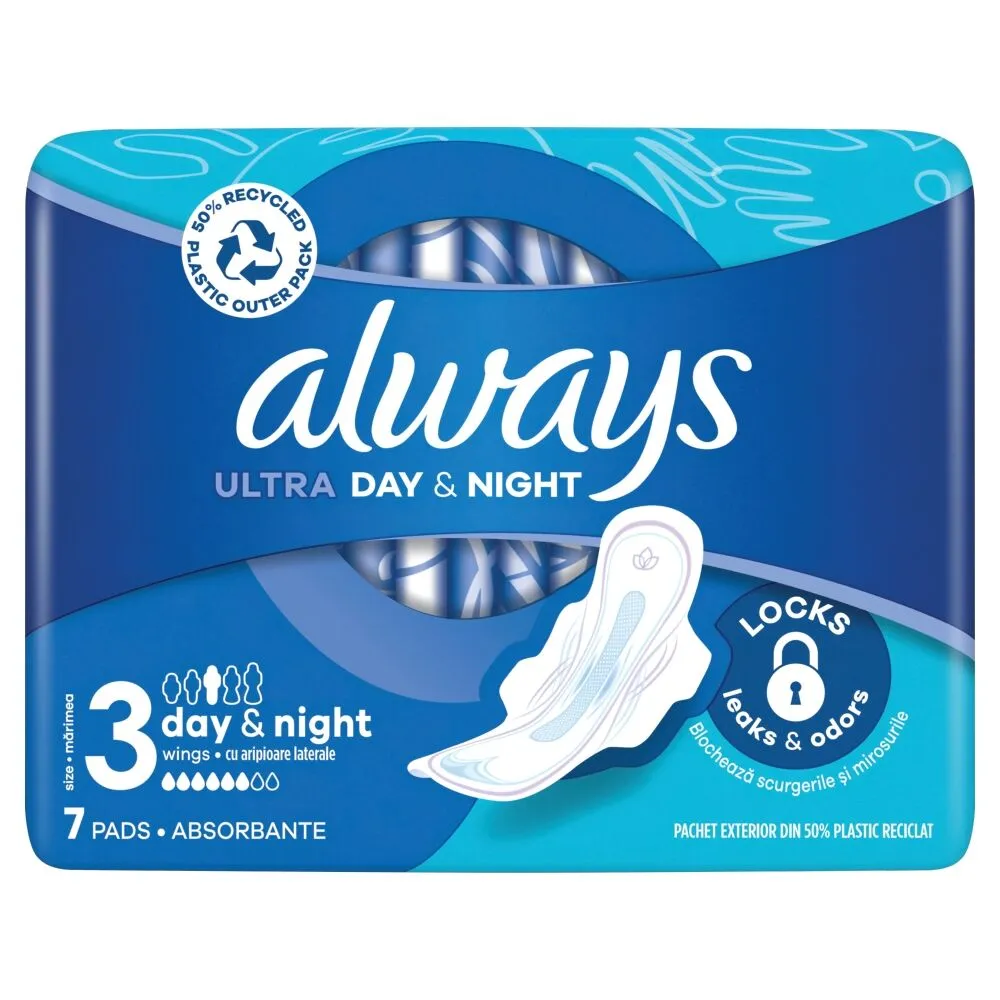 Always Ultra Night Podpaski higieniczne, 7 szt.