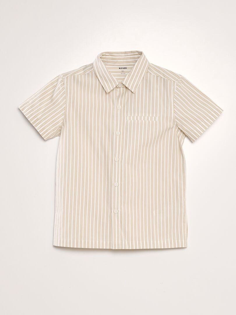 Camisa de manga curta - MARROM