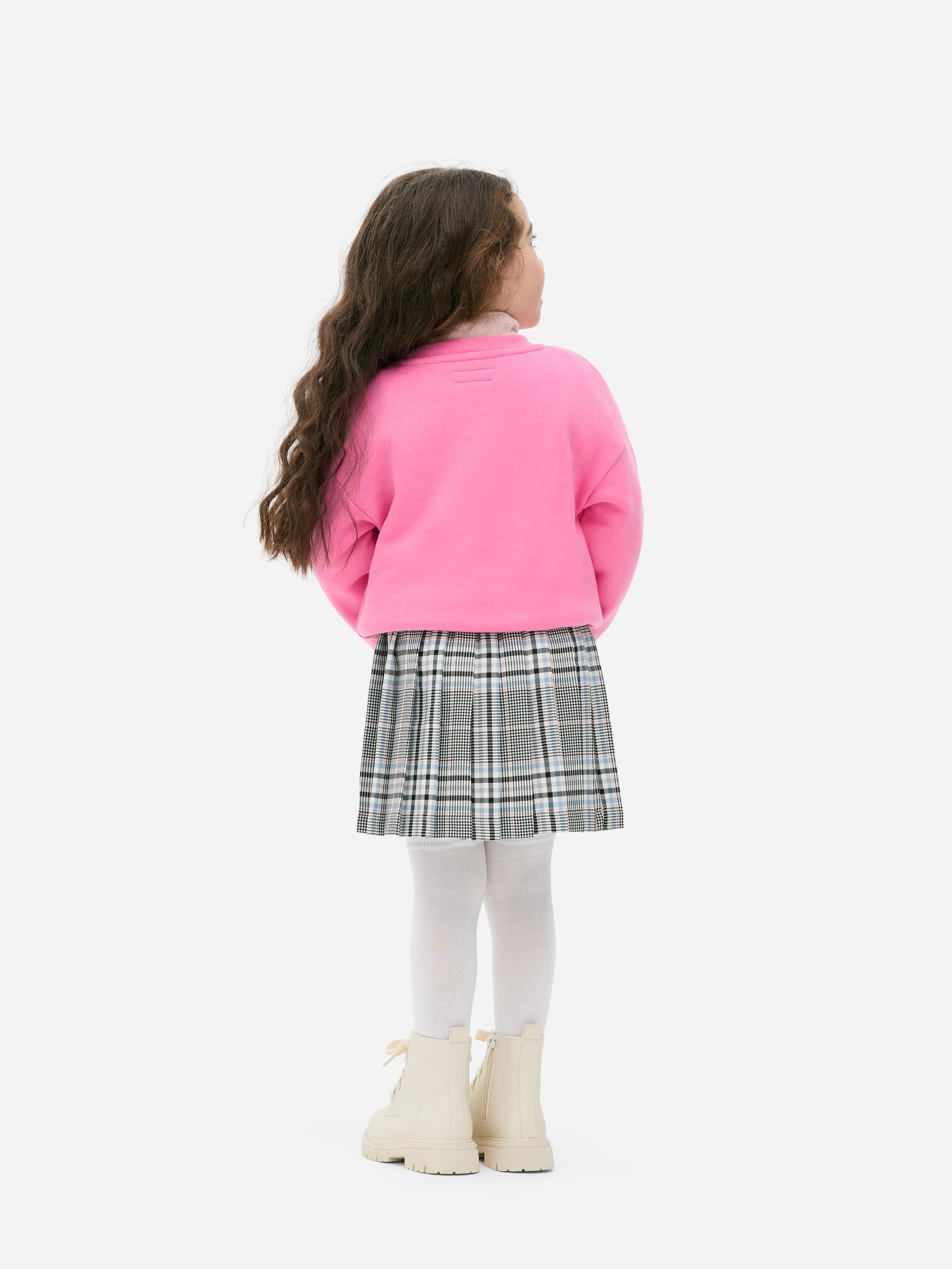 Fustă tartan Această fustă plisată cu talie elastică prezintă un model tartan