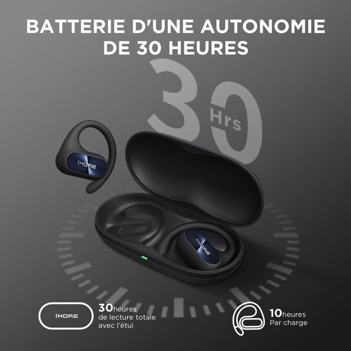 Écouteurs Sans Fil Sportifs - 1MORE - S30 - Bluetooth 5.3 - Autonomie 30H - IPX5