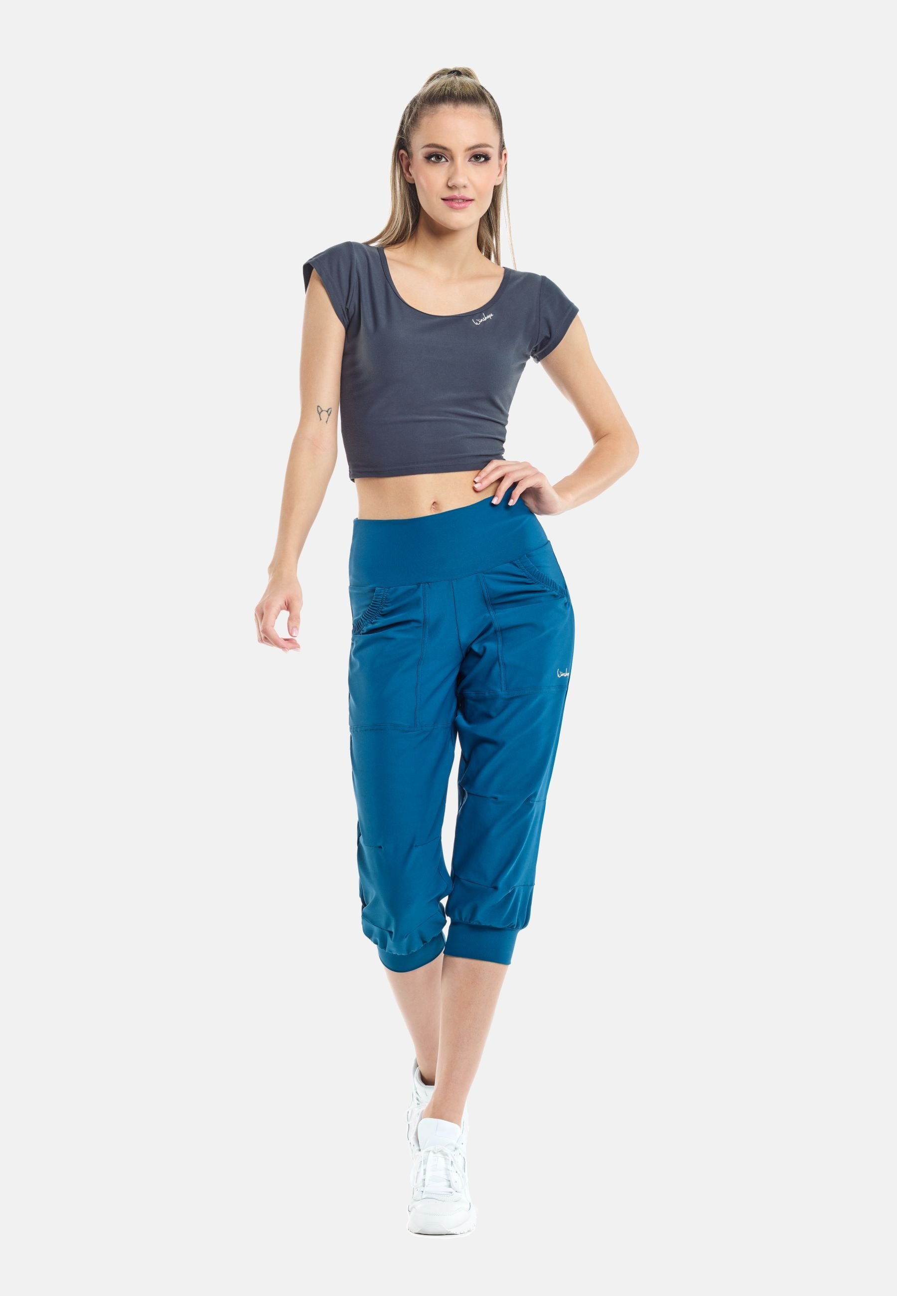 Calça esportiva Winshape 3/4 - verde turquesa