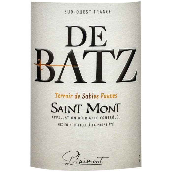 Château Plaimont De Batz 2020 Saint Mont - Vino tinto del suroeste