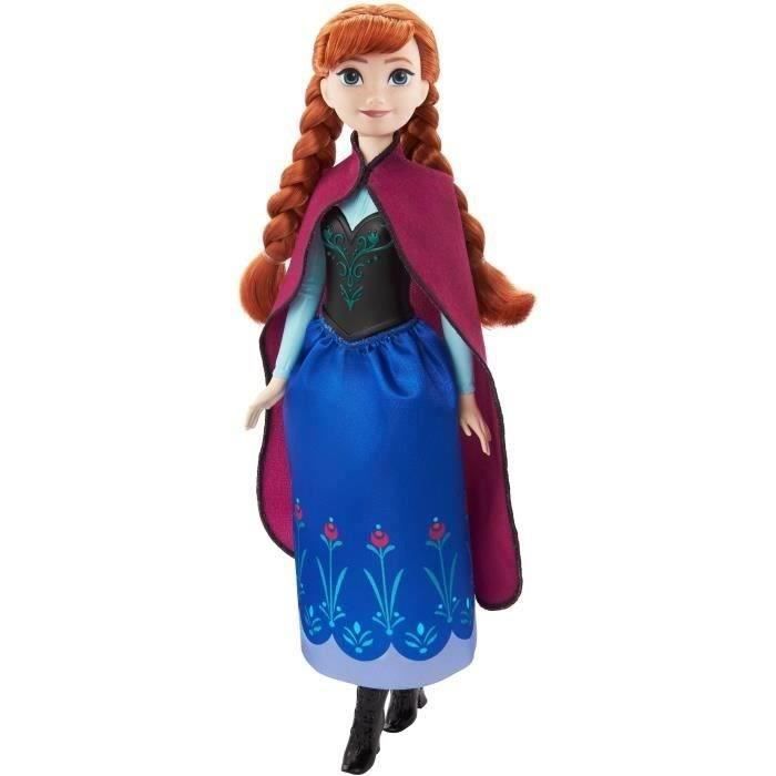 Boneca Anna de Frozen da Mattel Disney com roupa e acessórios HLW49