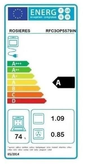 ROSIERES - Horno RFC3OP5579IN + Microondas RO38FL7N25LWB
