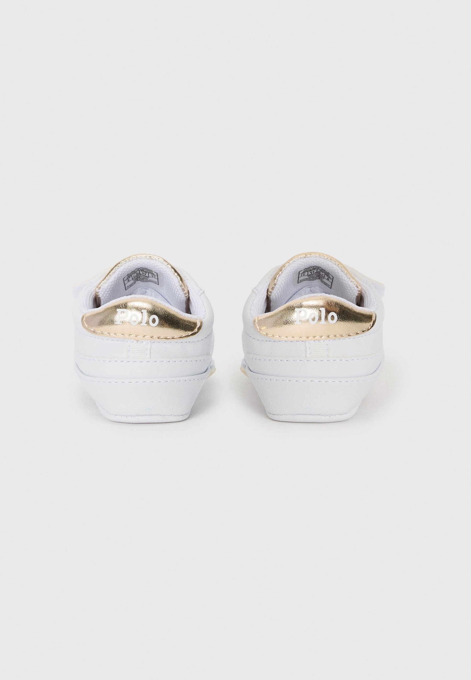Polo Ralph Lauren HERITAGE COURT II UNISEX - Eerste schoenen - wit/goudkleurig