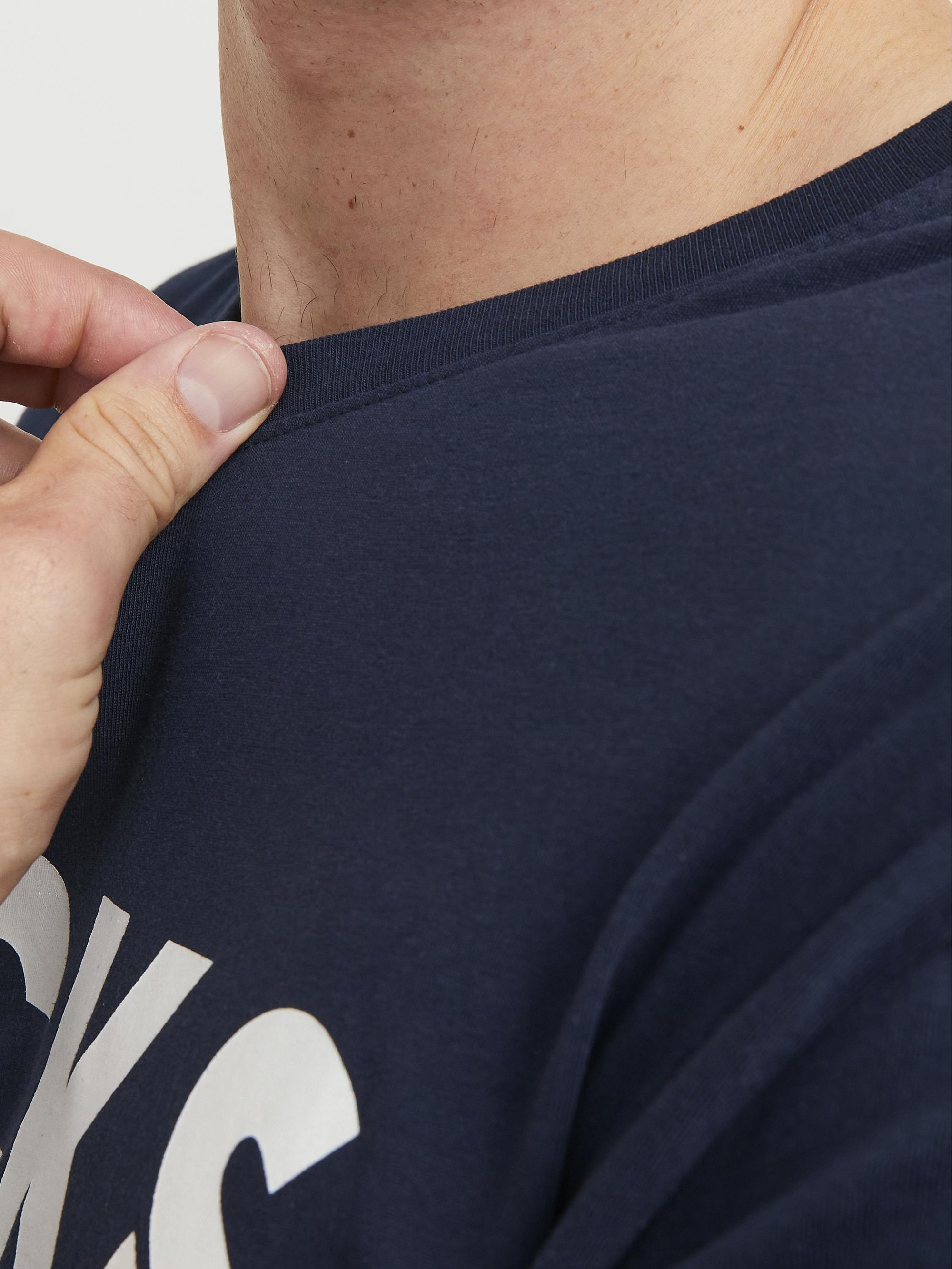 Jack & Jones JJECORP LOGO TEE O NECK - Triko s potiskem - navy blazer