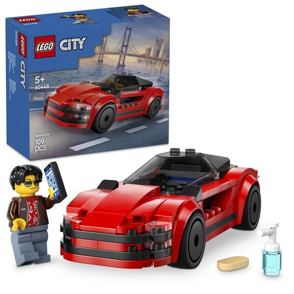 LEGO City 60448 Rode sportinis automobilis