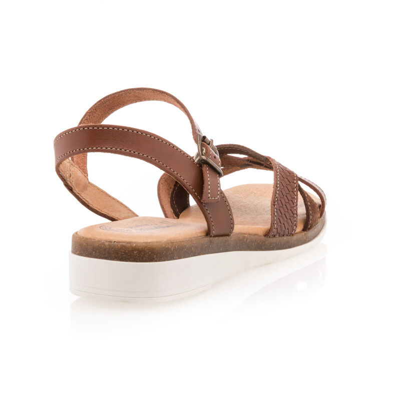 Brune sandaler / sko med åpen tå til dame