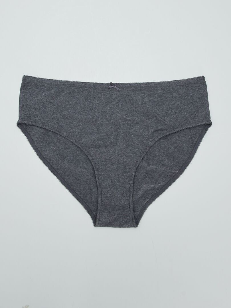 Conjunto de 2 calcinhas de algodão - pretas