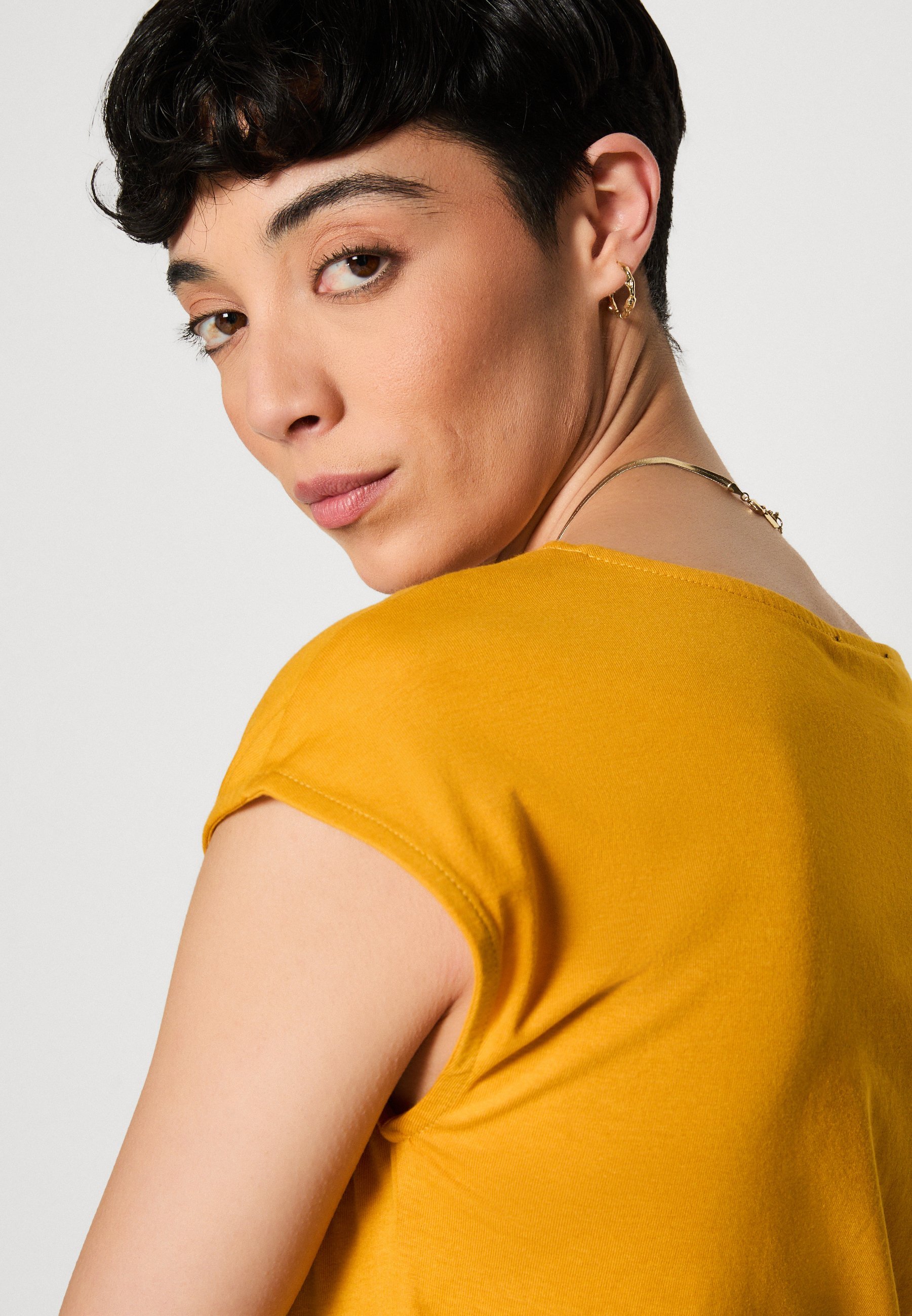 Anna Field Basic T-shirt - goudgeel