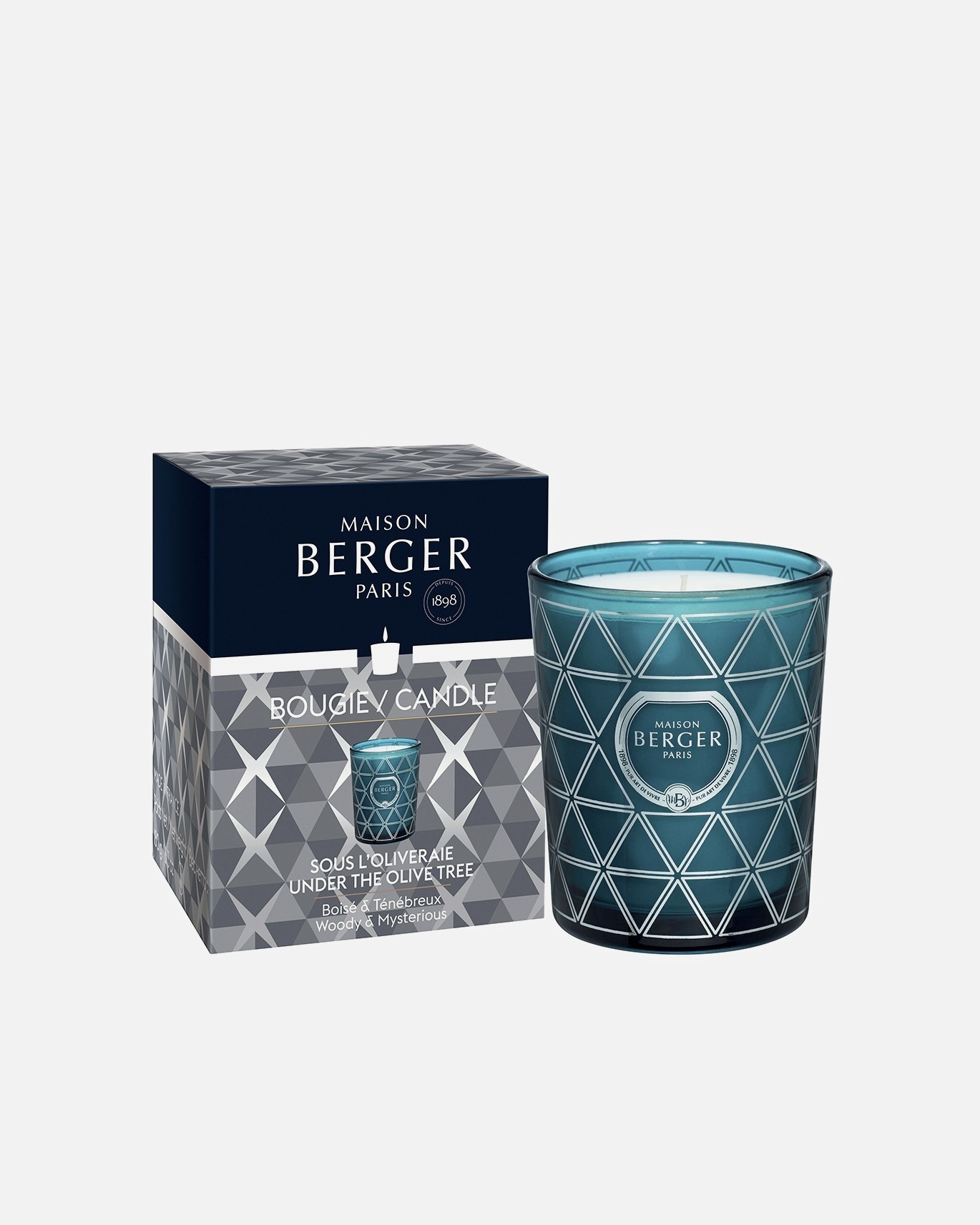 Maison Berger BOUGIE GEODE BLEU SOUS L'OLIVERAIE