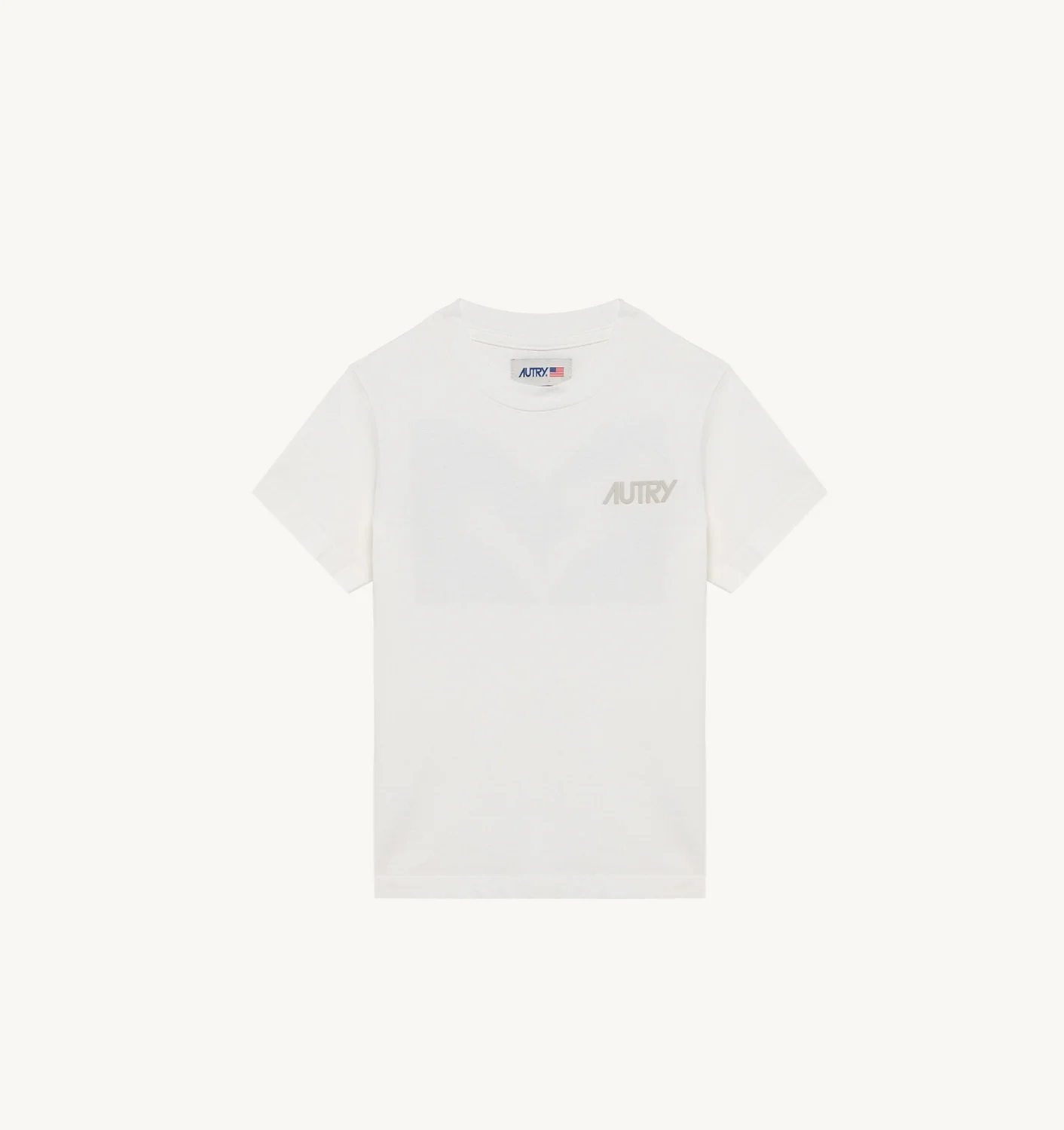 TRICOU PENTRU COPII DIN JERSEY ALB DE BUMBAC