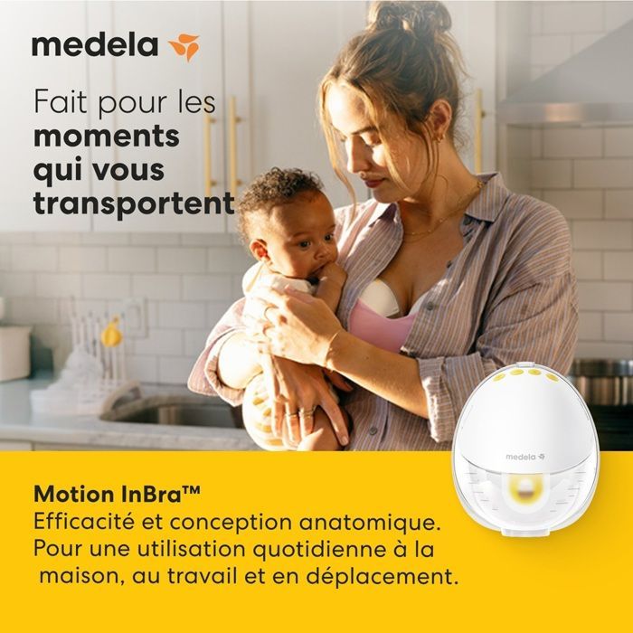 Motion InBra – Freihändige, tragbare elektrische Doppelmilchpumpe, ultraleicht und leise, mit 2-Phase Expression®-Technologie und