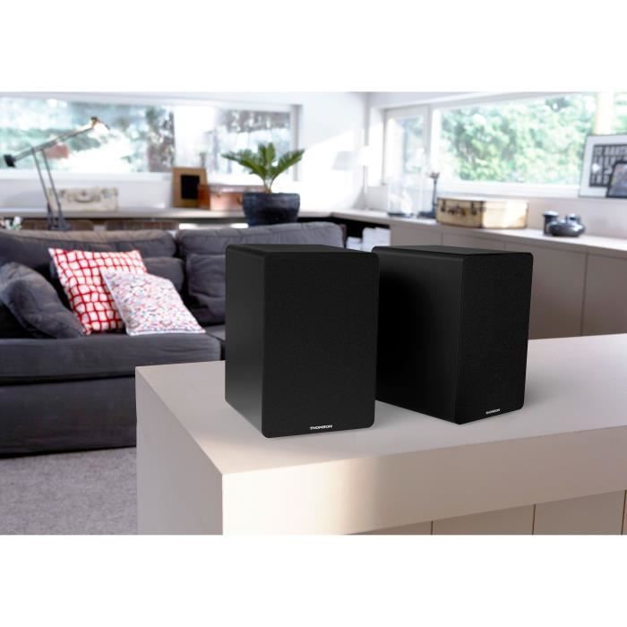 Altavoces inalámbricos THOMSON WS400DUO - 2 x 7,5 W - Negro