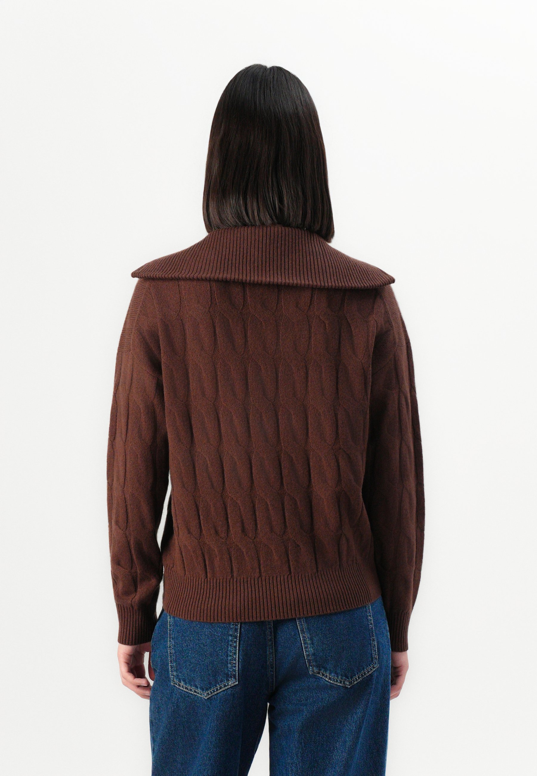 Tommy Hilfiger SOFT CABLE - Maglione - marrone legacy