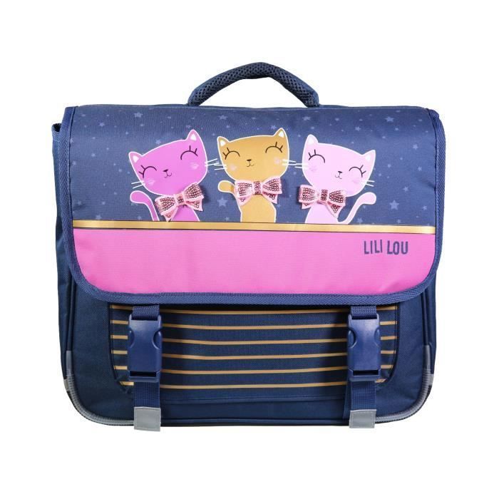 BAGTROTTER Cartable 38 cm Lili Lou X Phileas Bleu