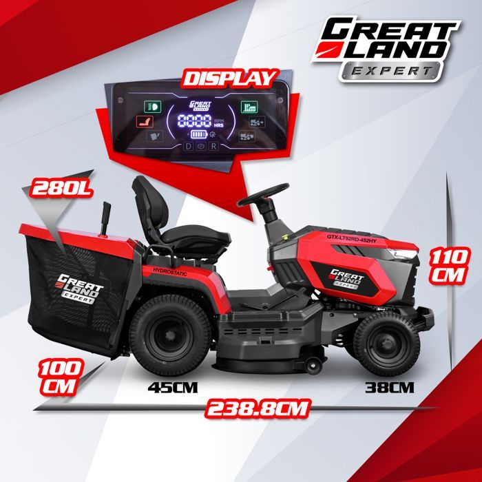 Cortacésped autopropulsado de 452 cc - Ancho de corte de 92,5 cm - Transmisión hidrostática