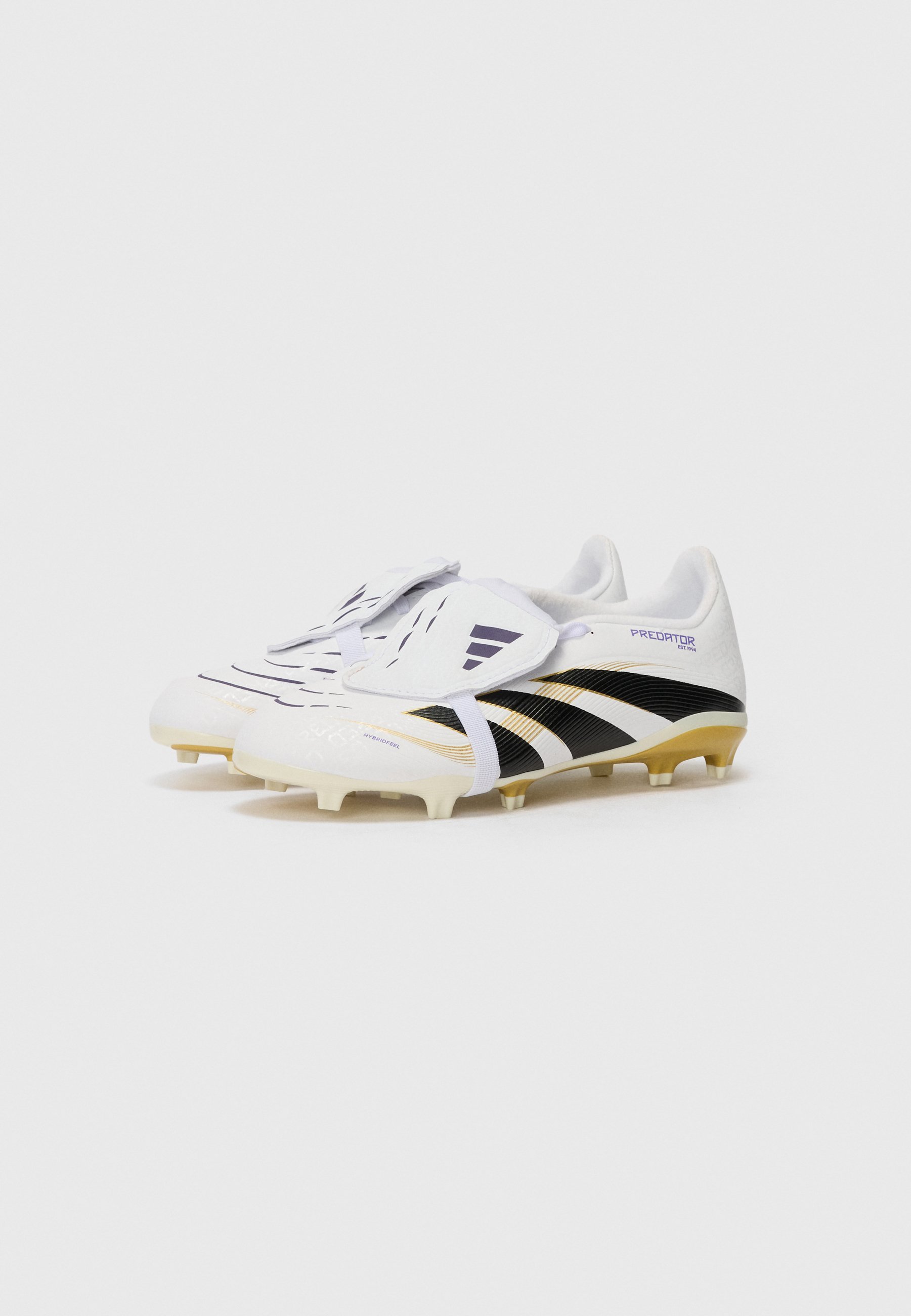 adidas Performance PREDATOR LEAGUE FOLD OVER TONGUE FIRM GROUND/MULTI GROUND KIDS UNISEX - Voetbalschoenen voor stevige ondergrond - ftwr wit/core zwart/goudkleurig