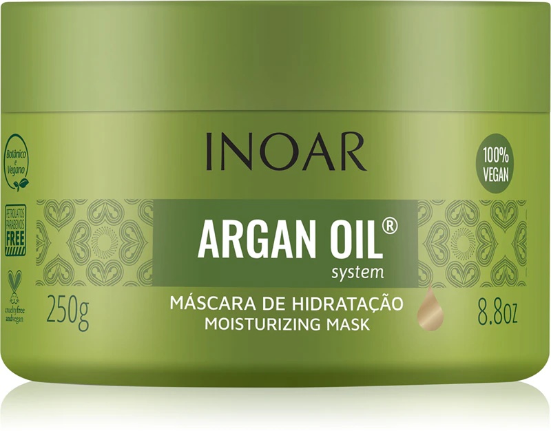 INOAR Argan Oil System mitrinoša un izlīdzinoša matu maska