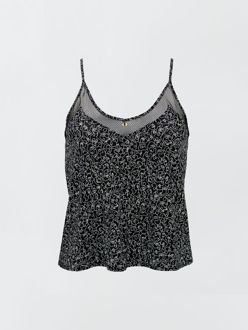 Chaleco de pijama 'Billet Doux' - NEGRO