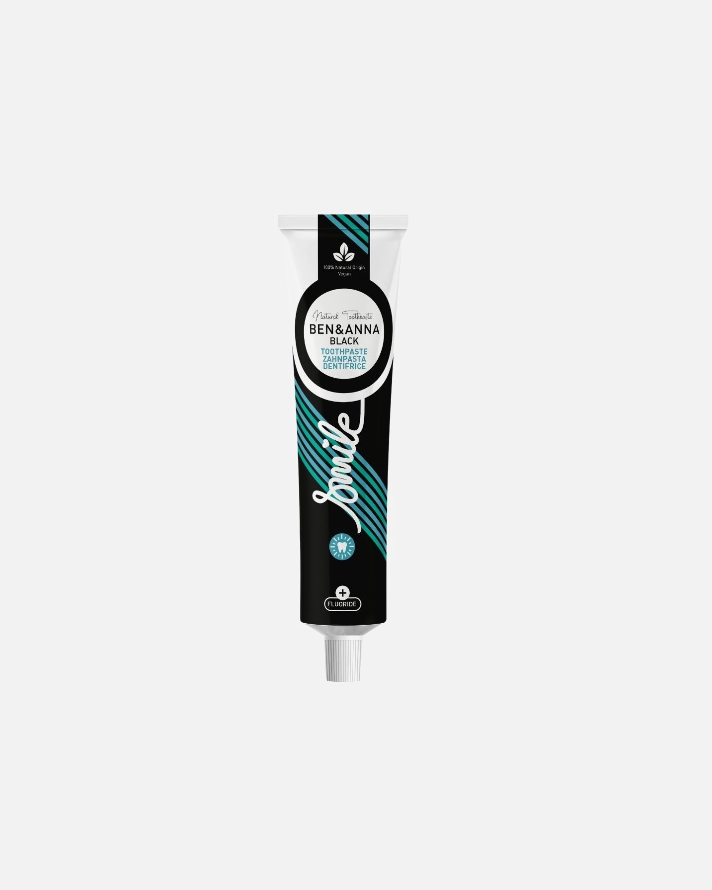 Ben & Anna Smile dječja pasta za zube s fluoridom, crna – 75 ml