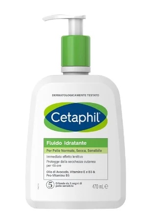 Cetaphil hydraterende vloeistof voor gezicht en lichaam 470 ml voor de normale, droge en gevoelige huid