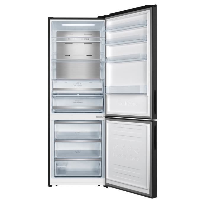 Refrigerador con congelador inferior - HISENSE - RB645N4BFE - 495L - No Frost - Negro