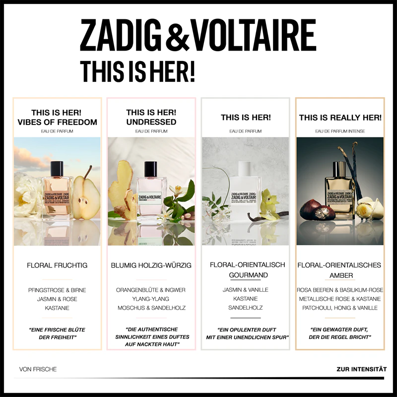 ZADIG&VOLTAIRE ESTA É ELA! Eau de Parfum para mulheres