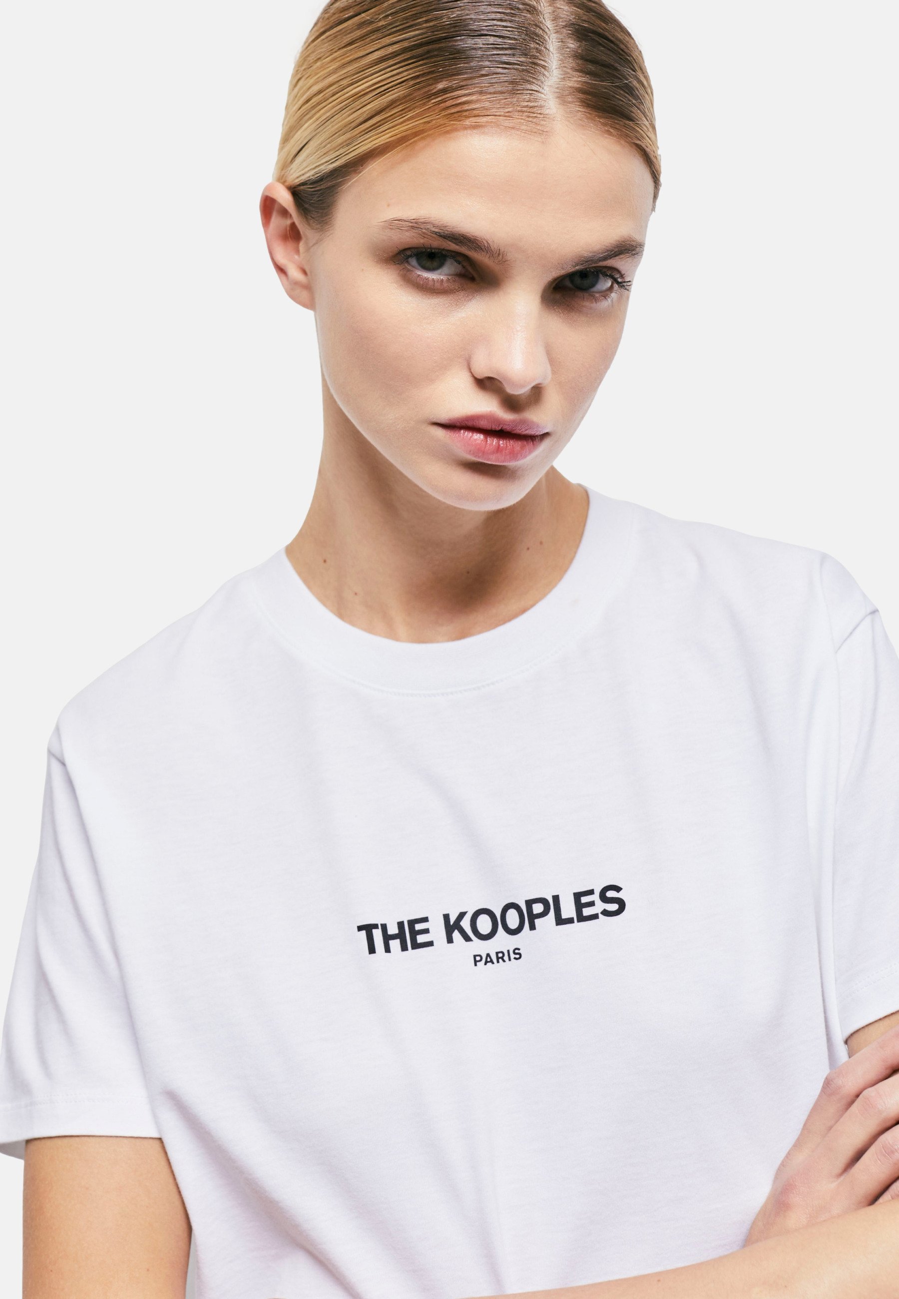 The Kooples T-shirt met korte mouwen en print - wit