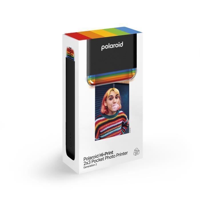 Polaroid Hi·Print 2×3 Pocket-Fotodrucker, Schwarz