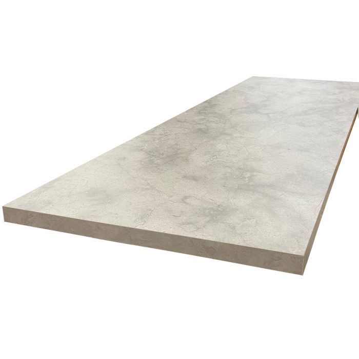 HPL laminate worktop, natural stone effect, 3000 x 650 x 38 mm, FSC certified - FORESTEA Signature range. Dimensions: 3000 mm x 650 mm x