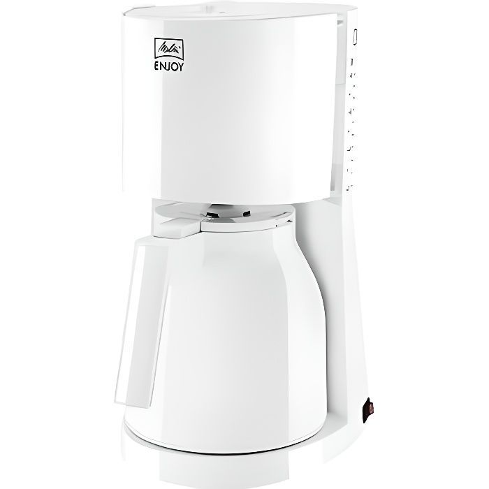 MELITTA Enjoy II Caffettiera termica con filtro - Bianca - 12 tazze - 1000W