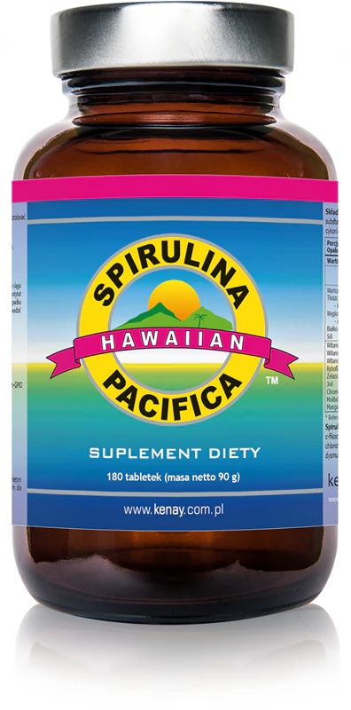 Kenay Hawaiian Spirulina Pacifica maisto papildų tabletės su antioksidacinėmis savybėmis
