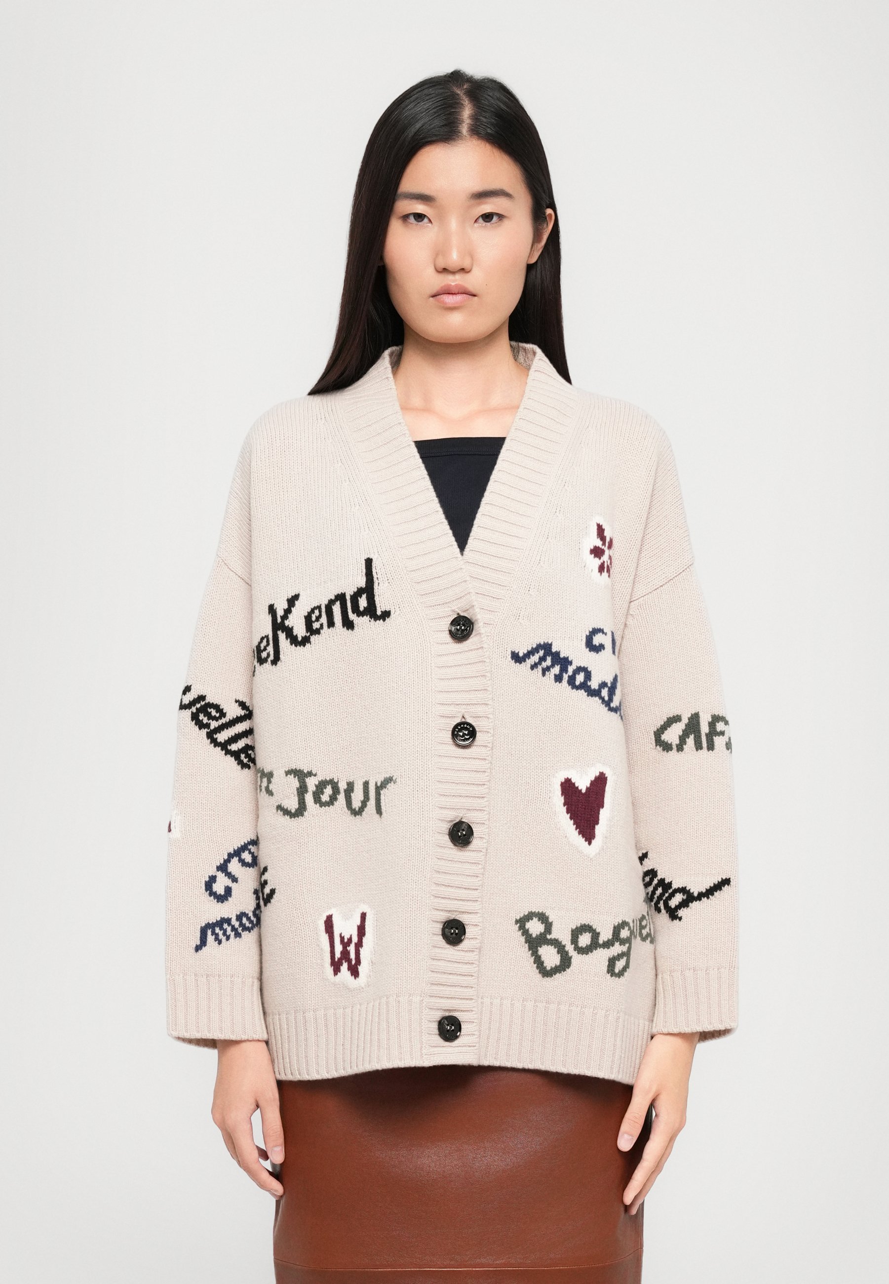 NÄDALAVAHETUS MaxMara BELGIO - Kardigan - ecru