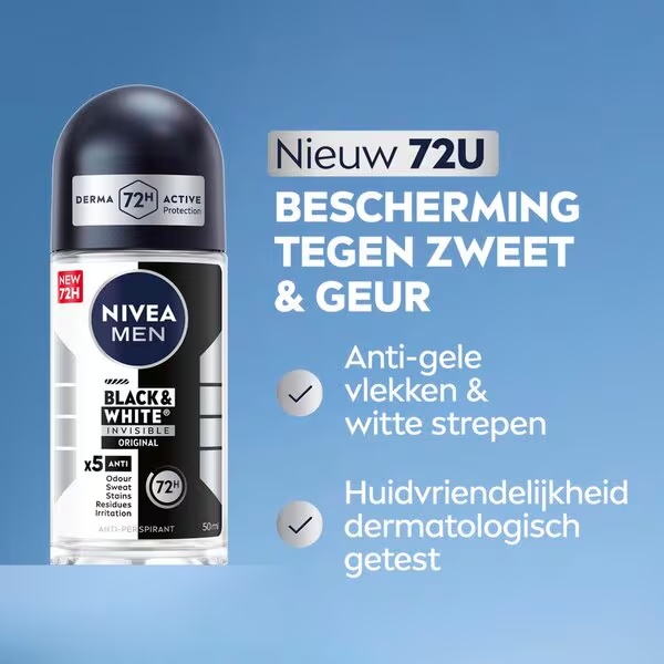 NIVEA Men Black & White Invisible Original antiperspirantni roler<br>50 ml