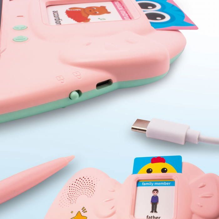 Sun Baby - Children's Drawing and English Learning Tablet, Pink - 8