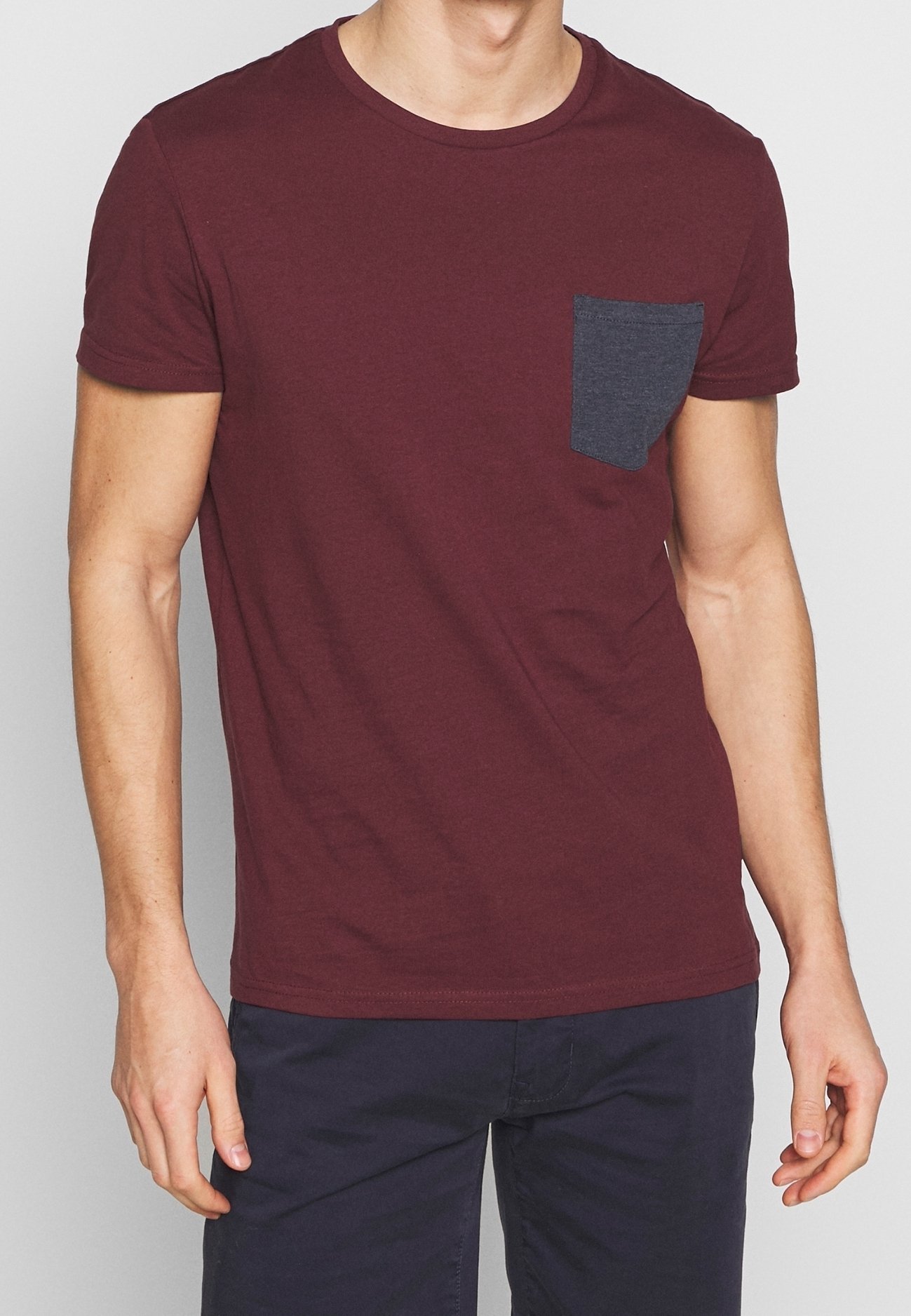 T-shirt imprimé Pier One - bordeaux
