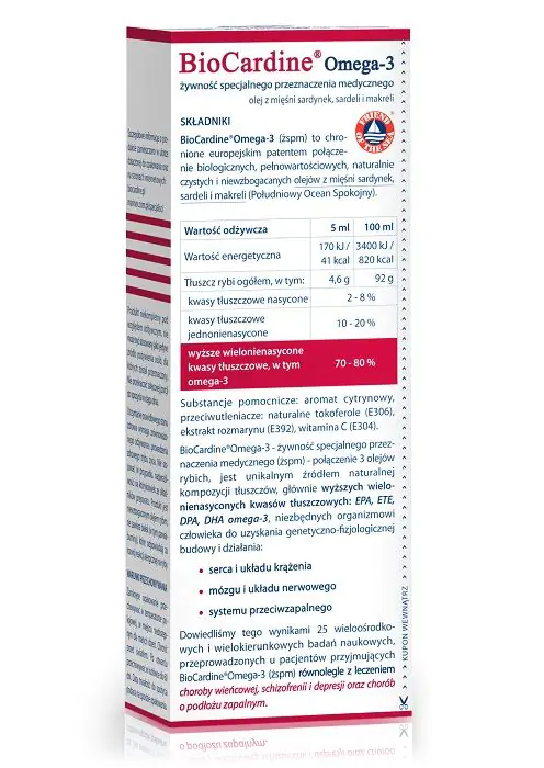 Biocardine Omega-3, Płyn