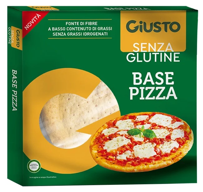 GIUSTO Glutenfreier Pizzaboden 290 g Pizza mit einem Durchmesser von 30 cm