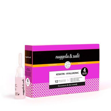 Nuggela & Sulé Keratin Hialurono Atstatomosios plaukų ampulės 4 x 10 ml 4 x 10 ml