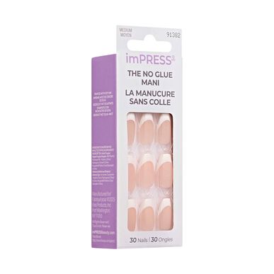Kiss Impress Heroic The No Glue Mani Umělé nehty bez lepidla střední velikost 30 ks 30 ks