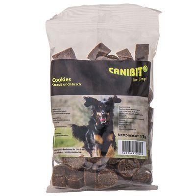 Caniland-koekjes met struisvogel- en hertenvlees