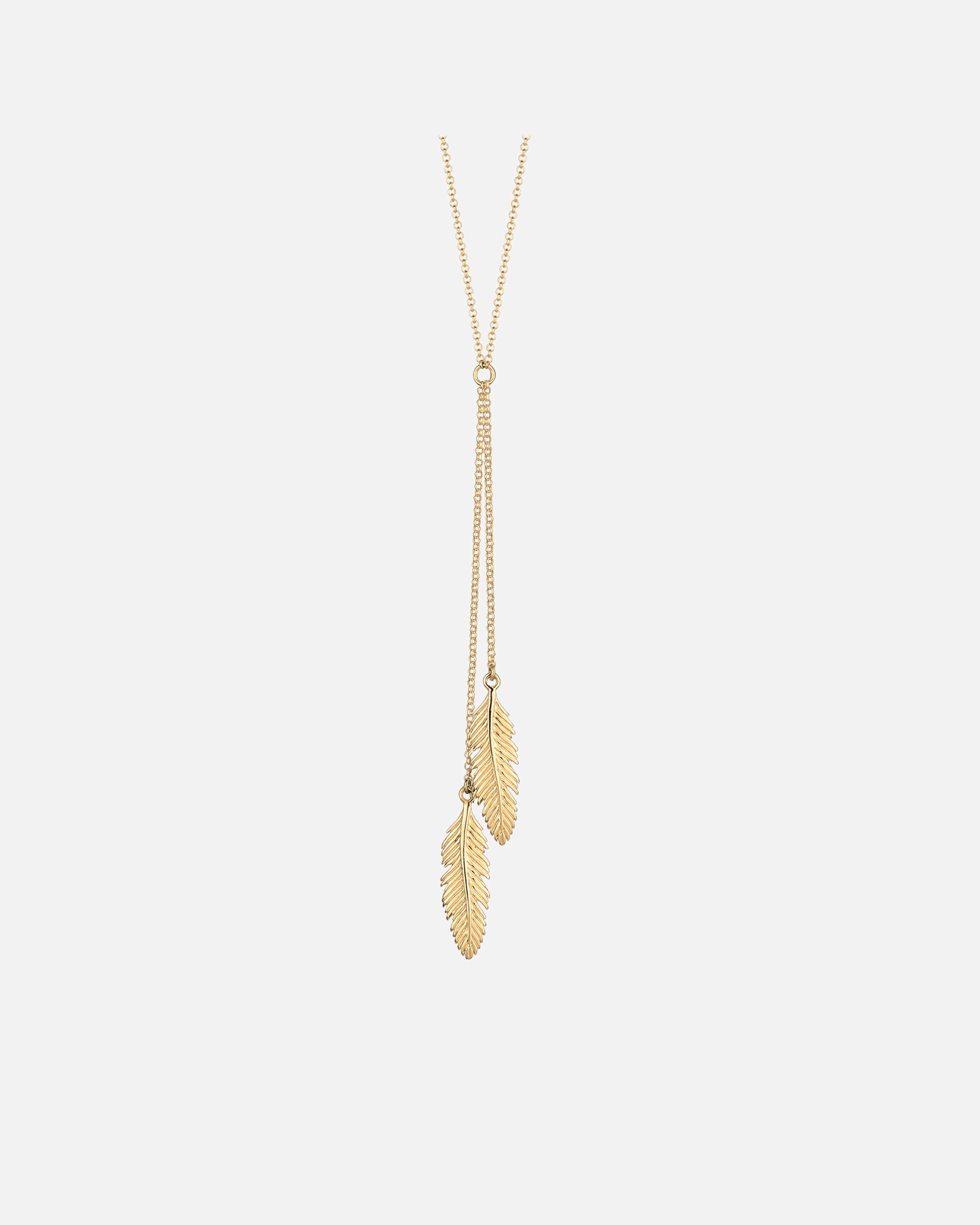 Elli Femmes Chaîne en Y Pendentif plume filigrane en argent sterling 925