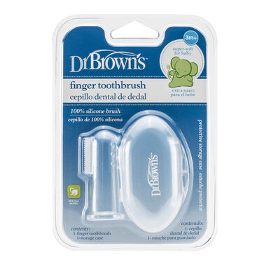 Dr. Brown ujjas fogkefe huzattal, 1 db.