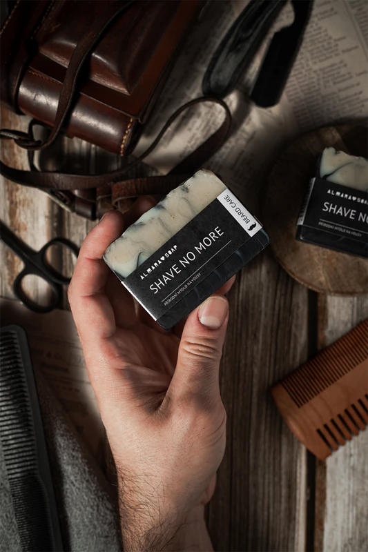 Almara Soap Natural Shave No More ručne vyrobené mydlo na vlasy, bradu a telo