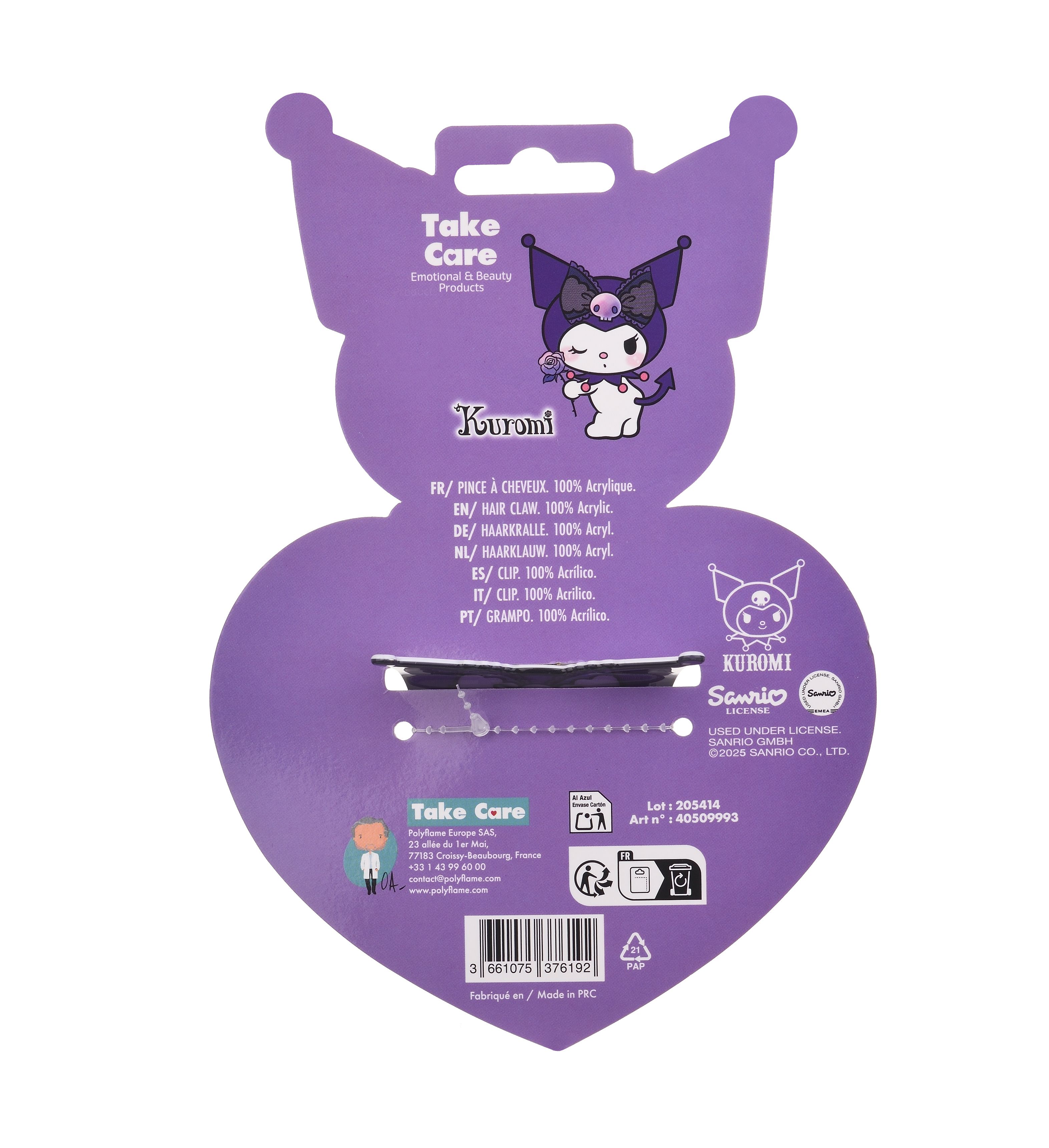 Šnala za kosu Hello Kitty Kuromi Dodaci za kosu