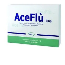 Complément alimentaire SMP Aceflu, 20 sachets, pour soutenir le système immunitaire et les voies respiratoires.